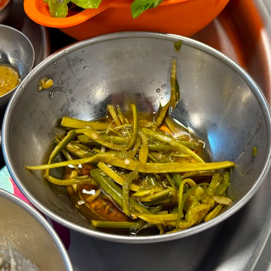 Corn salad served as a side dish