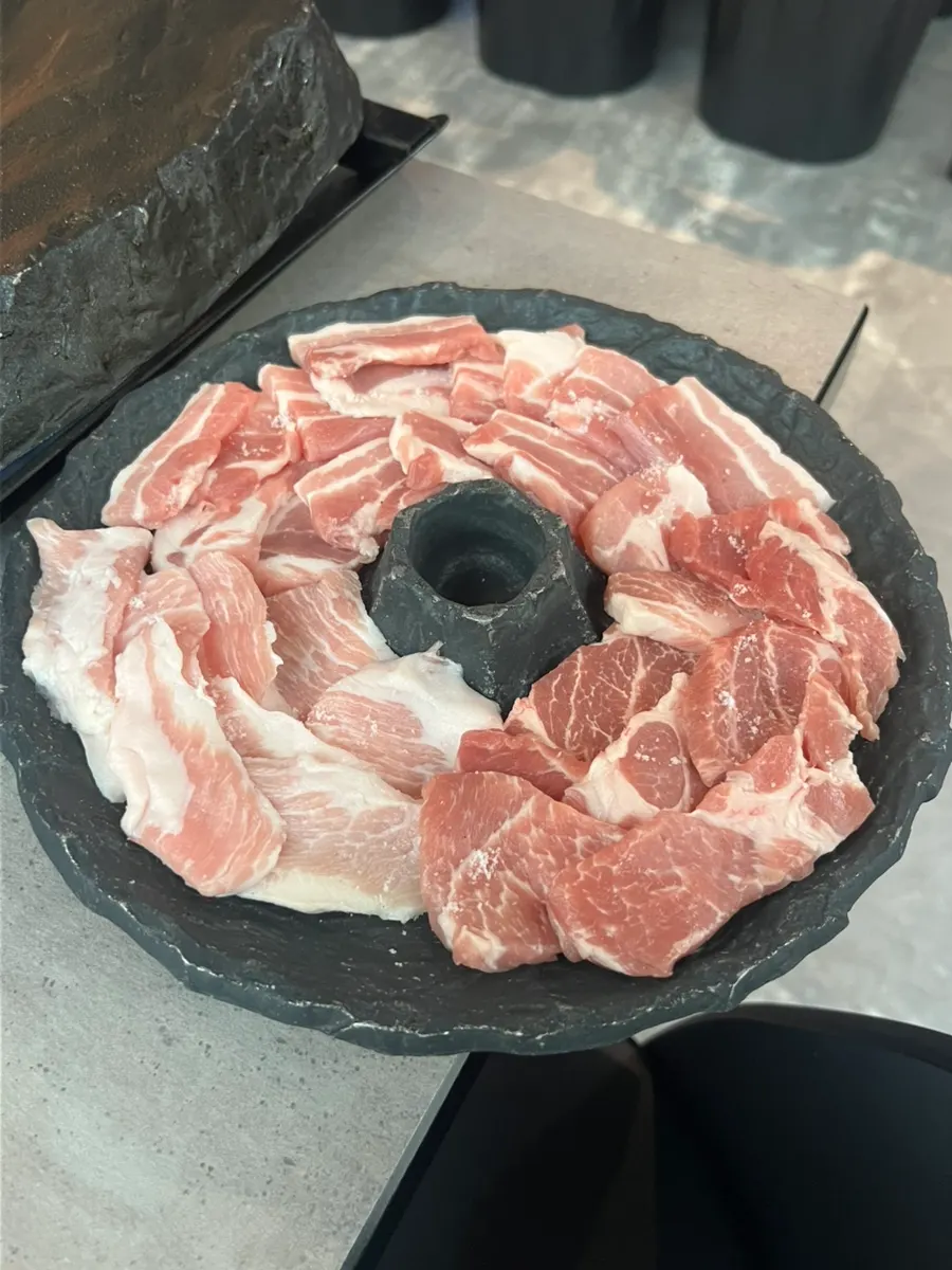 쏘삼208 수원역점 주문한 모둠돌판 상차림
