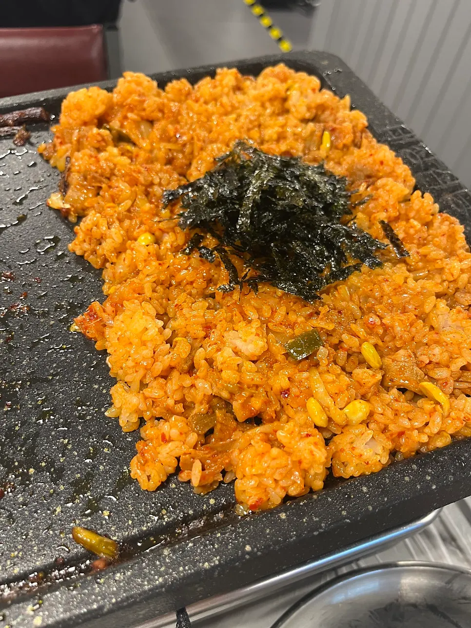고기와 함께 나온 계란찜