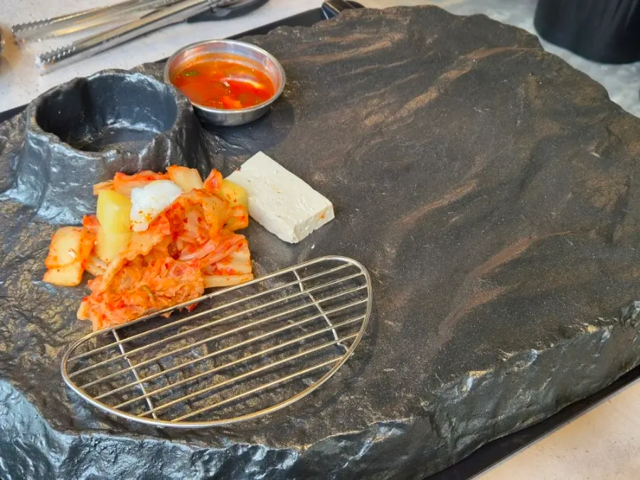 쏘삼208 208도 화산 돌불판