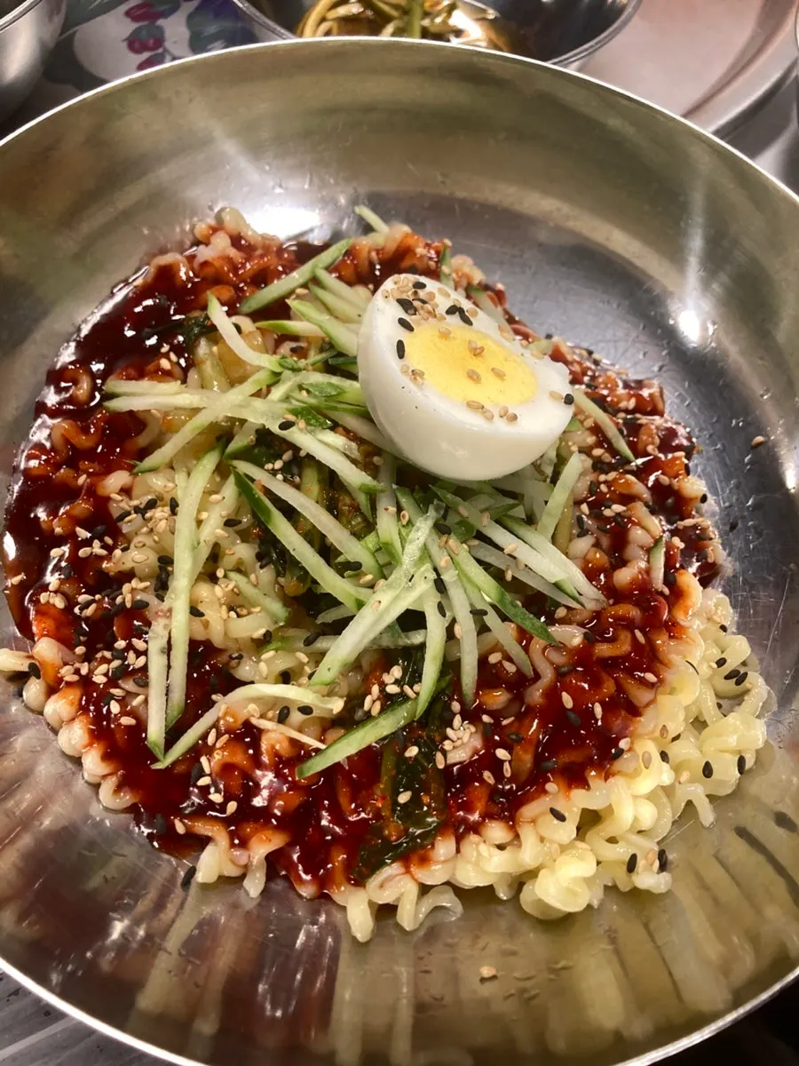 Spicy-sweet Taejang bibim noodles