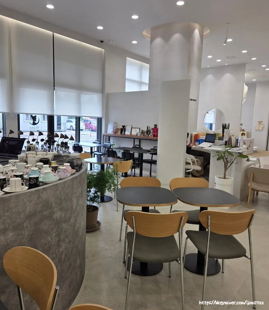 Sofa seating with furniture display inside the café