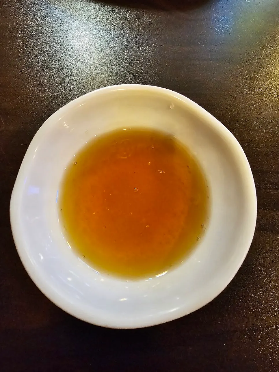 Small dish of sesame oil-salt sauce