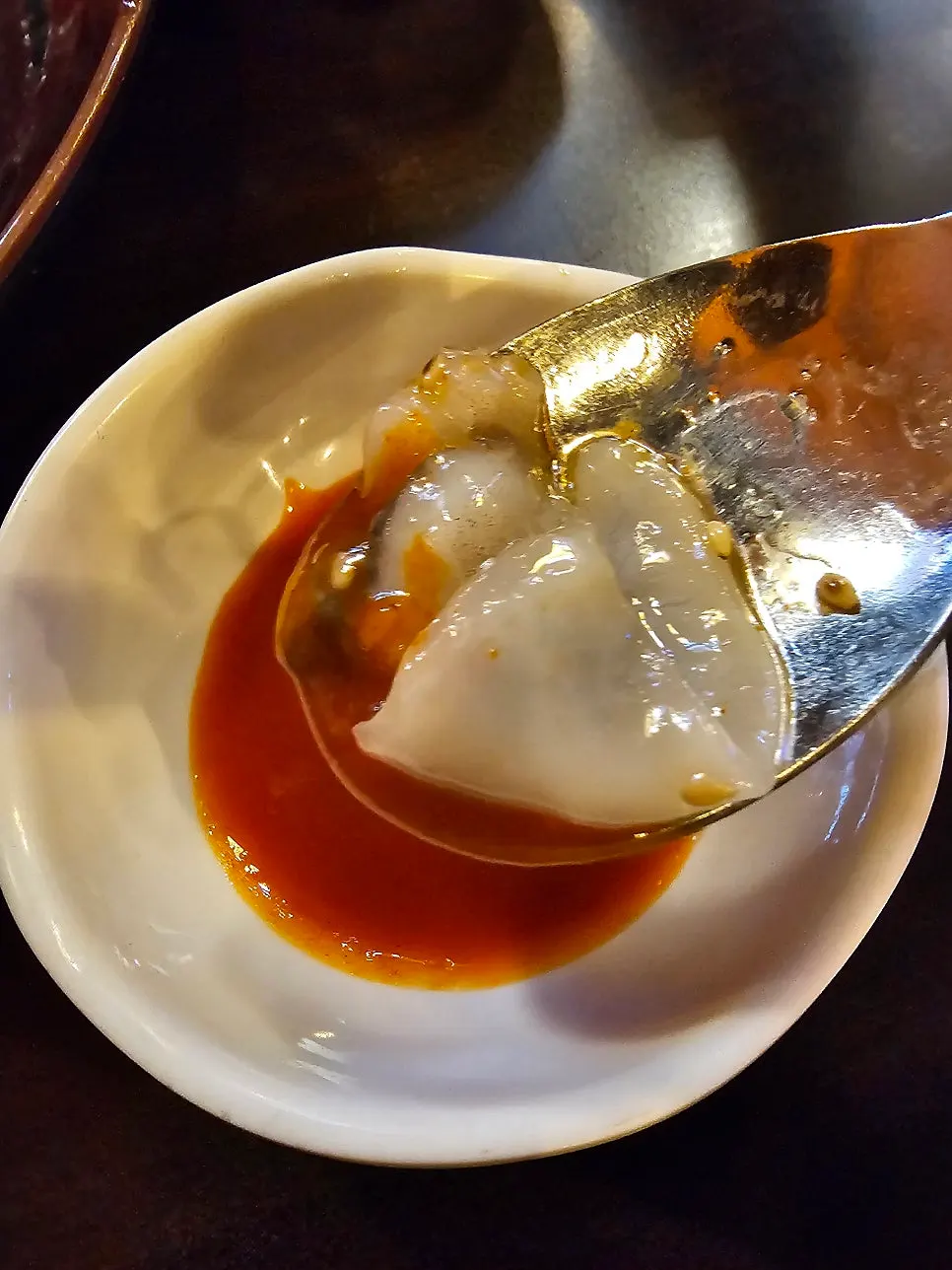 Live octopus dipped in chojang sauce