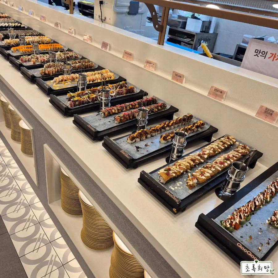 Various kinds of sushi