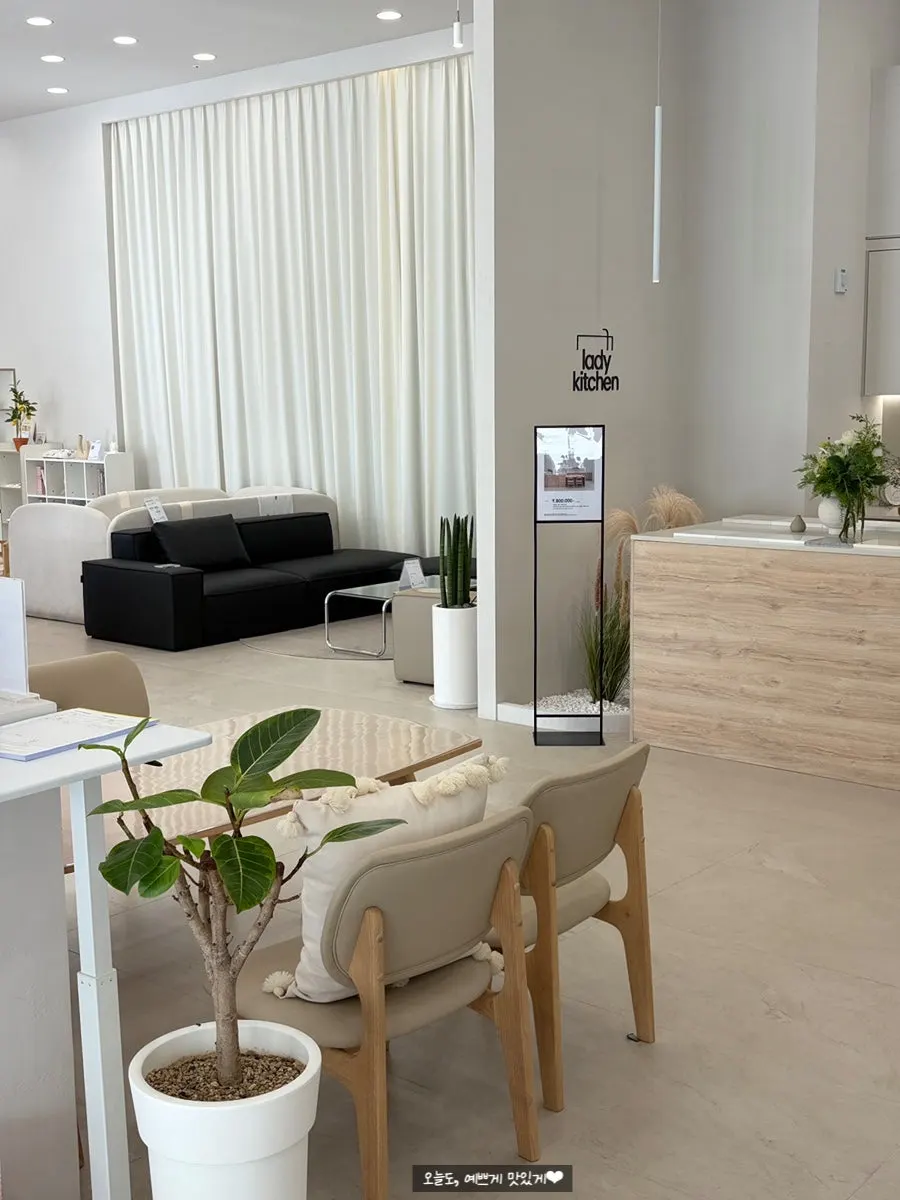 Café table area with a calm mood