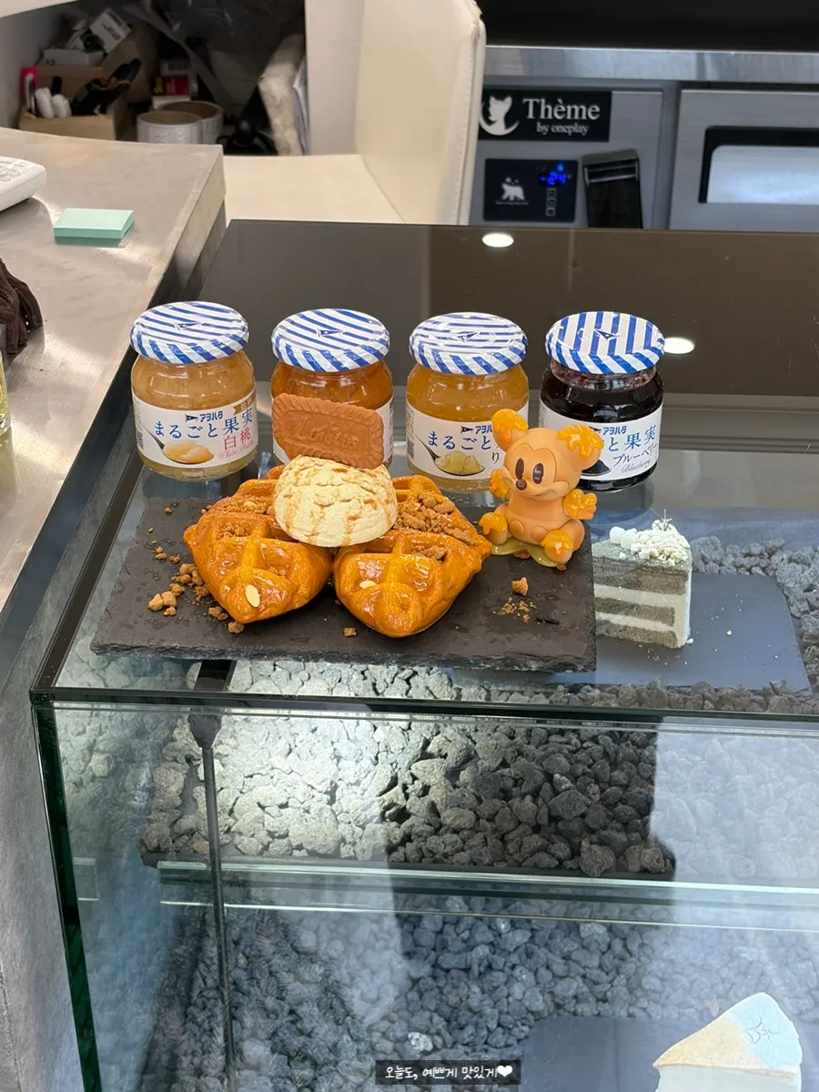 Handmade desserts offered at the café