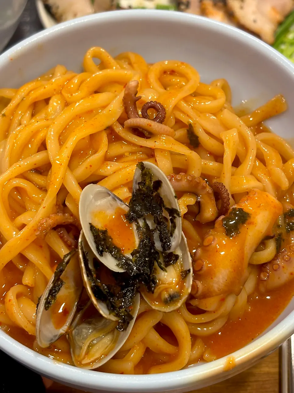 Kal-nakji in the thick-broth version