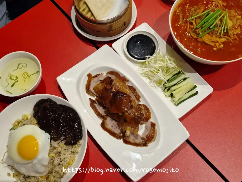 Full spread of the Peking duck set