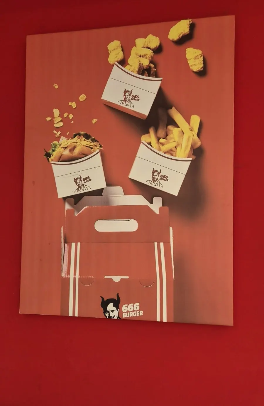 Side menu information at 666 Burger Main Branch