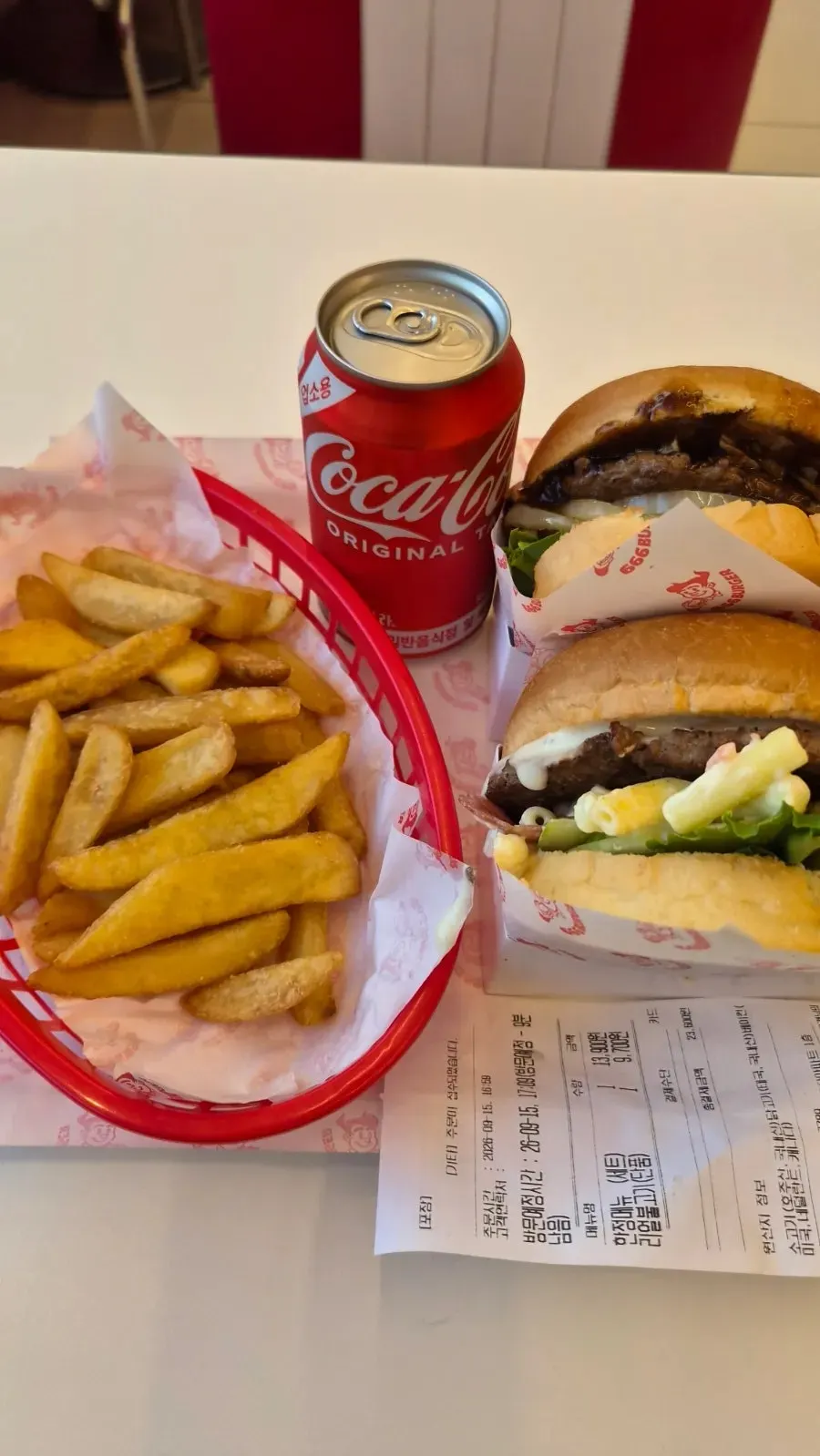 Fries and Coke served as part of the set