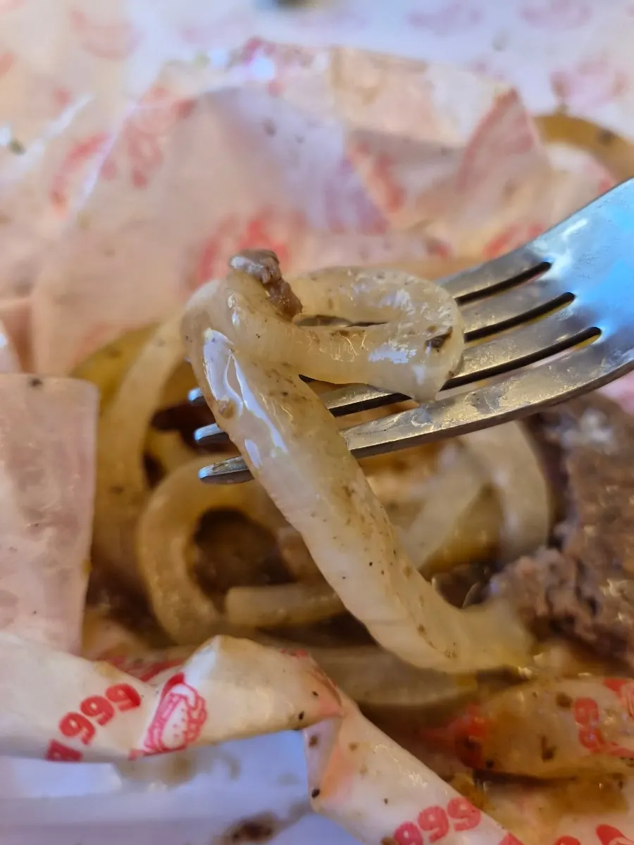 Burger set on the table at 666 Burger Main Branch