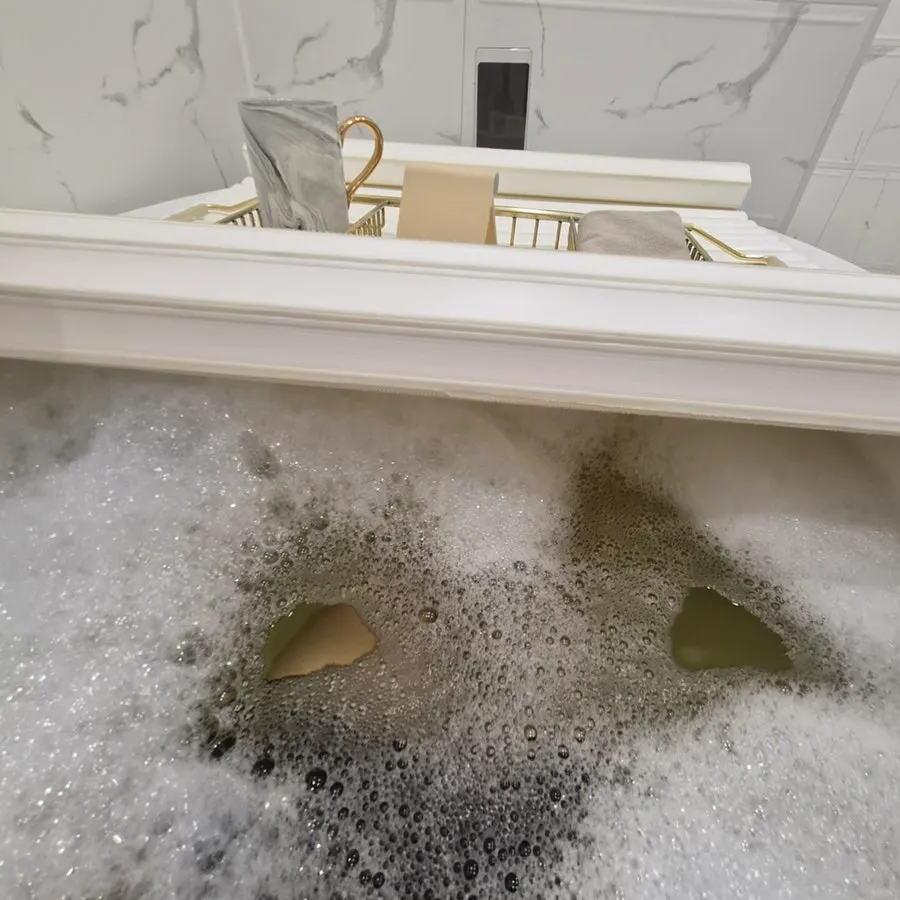 EMS spa session in progress in the tub