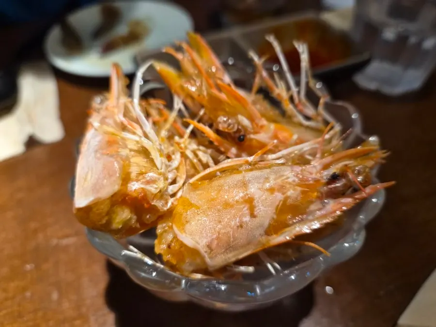 새우머리 버터구이 접시
