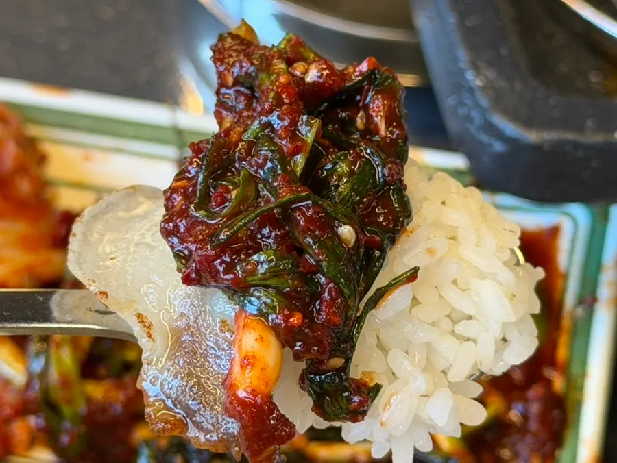 Hearty pork doenjang stew with rice