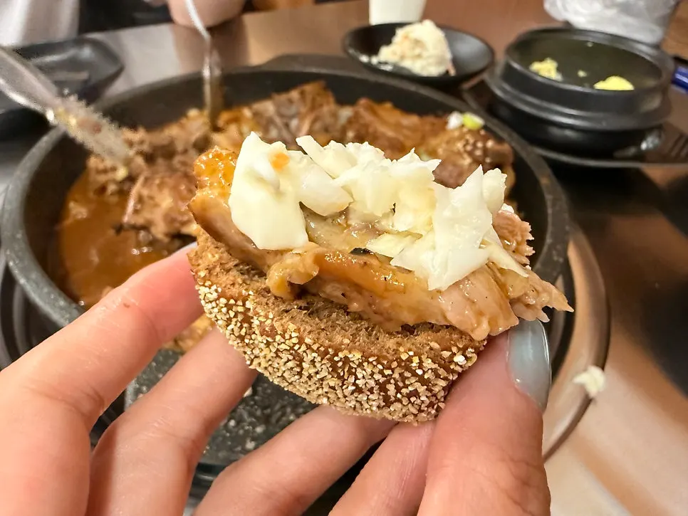 Bushman bread paired with bone grill