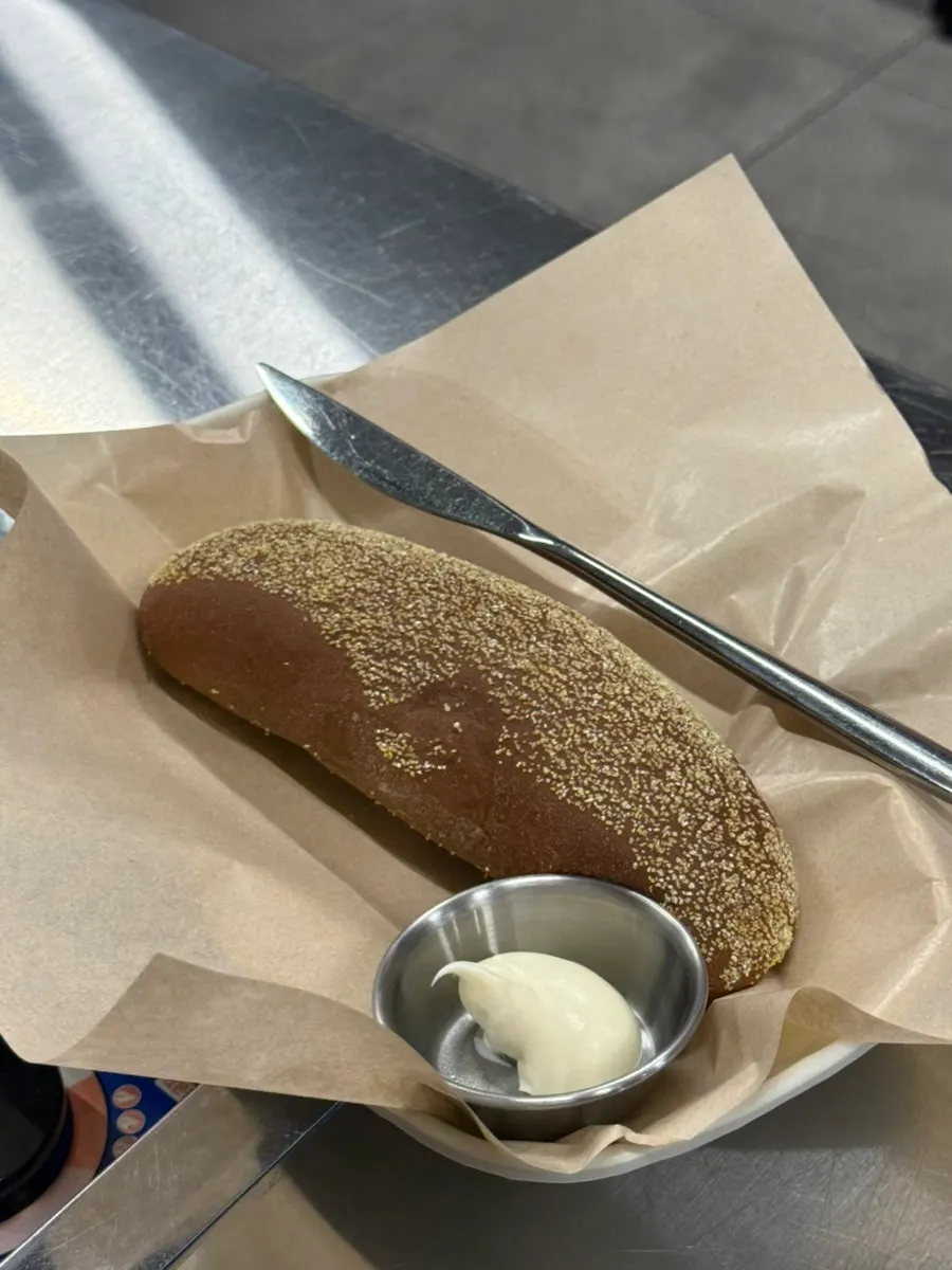Menu ordered for the soy-sauce rice-ball set