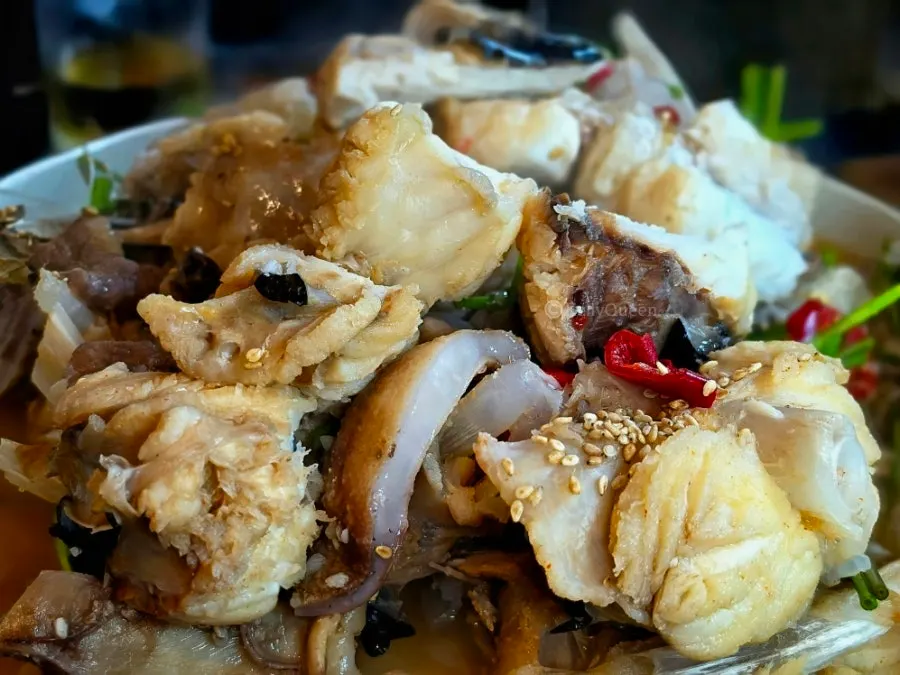 Plate of fully prepped agu suyuk