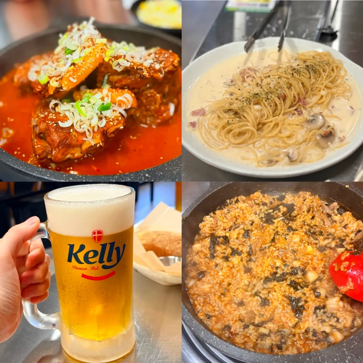 Paldo bone grill and carbonara pairing