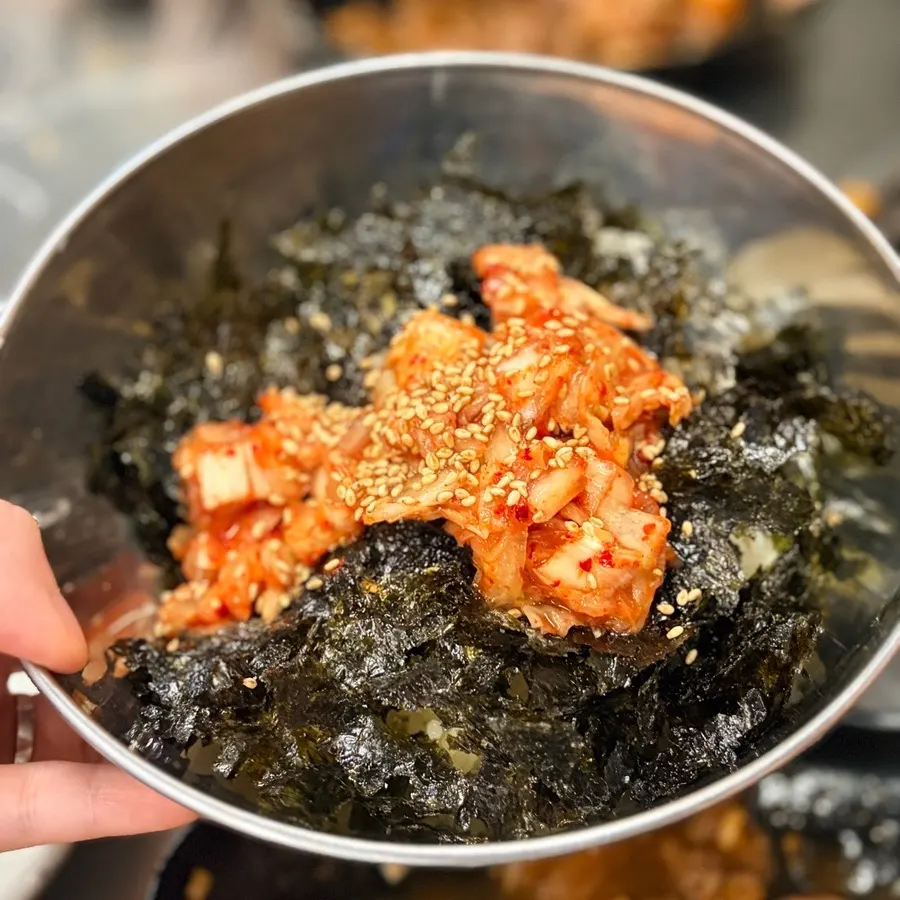 A bite of meat and pasta