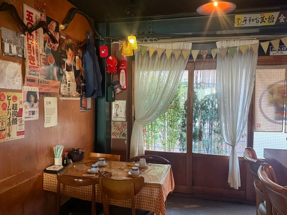 Bar table seating at Bunko Suyu
