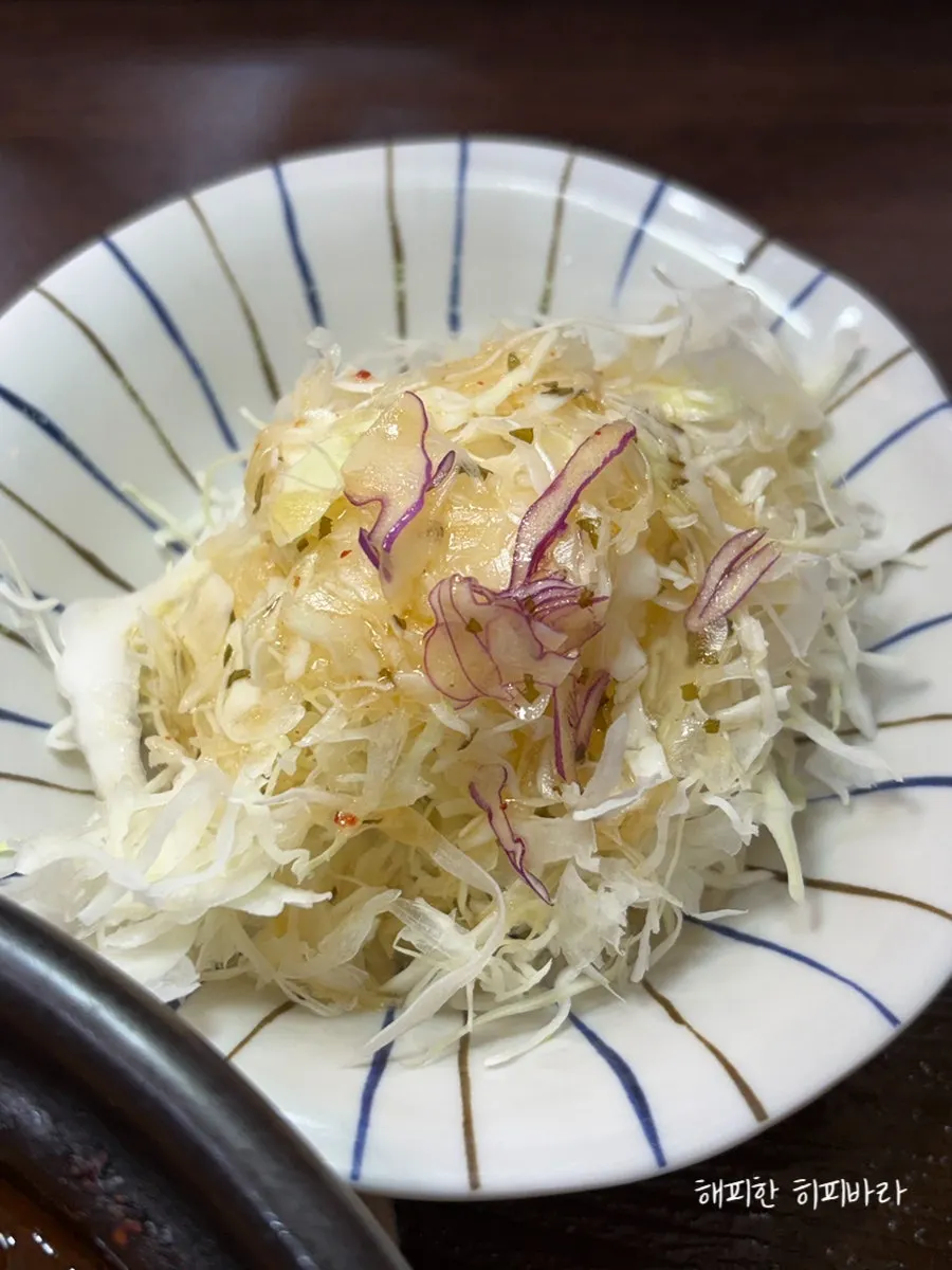 Rice and side dishes served with the kimchi katsu nabe set