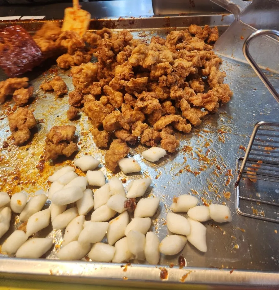 Gimssi Chicken dakgangjeong packed in a takeout bag