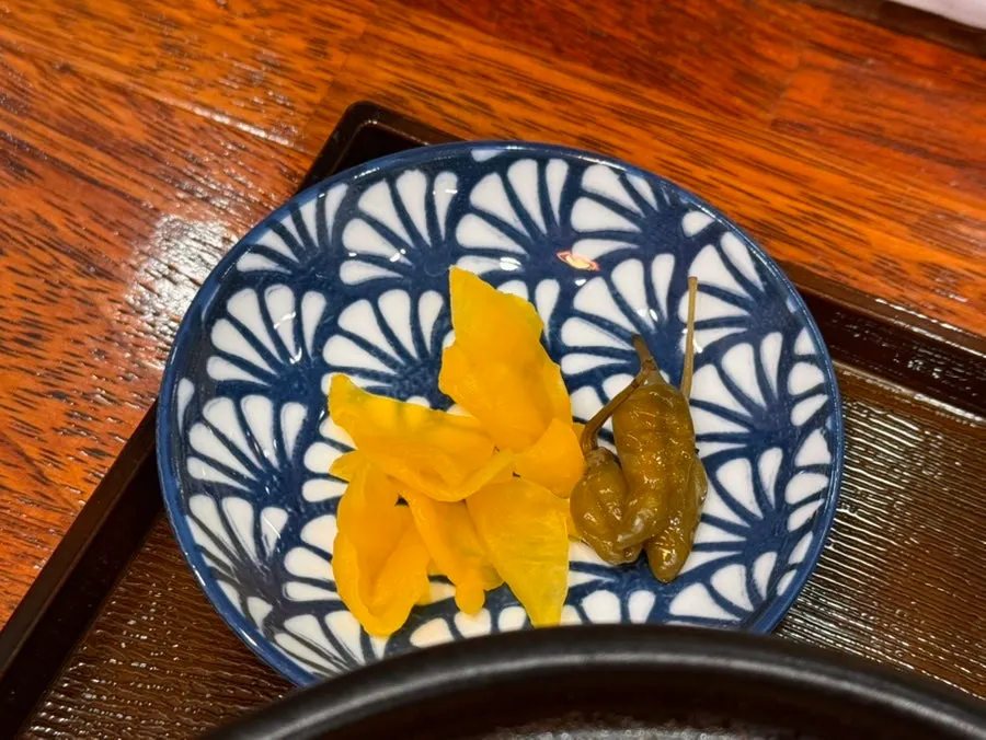 The accompanying broth soup