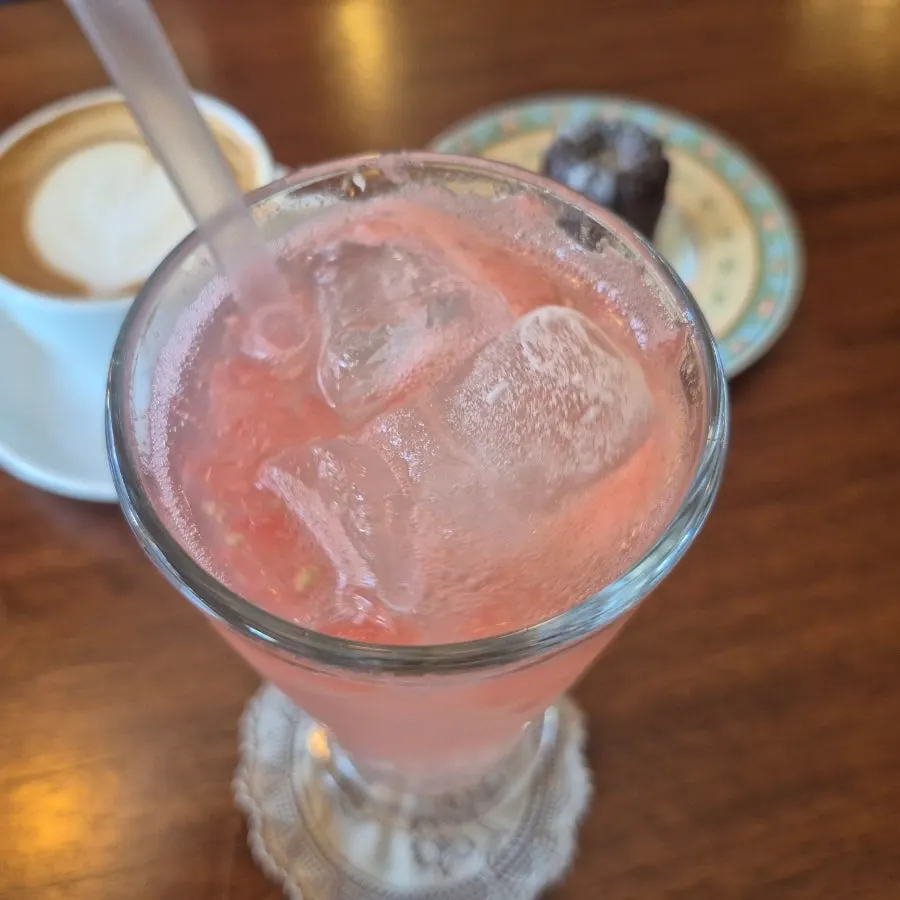 Fresh grapefruit ade drink