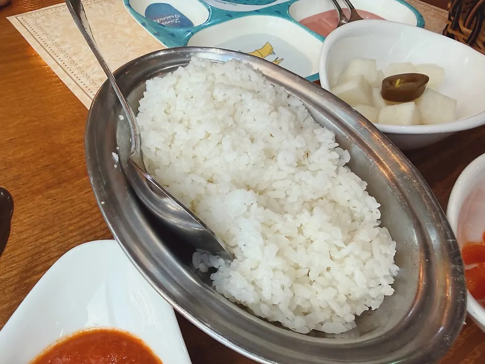 치킨 마크니 커리와 비프도비자아 2종