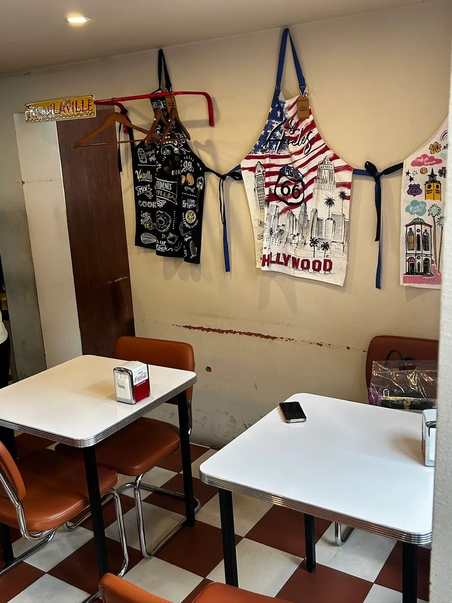 Colorful interior decor at Taco Dot