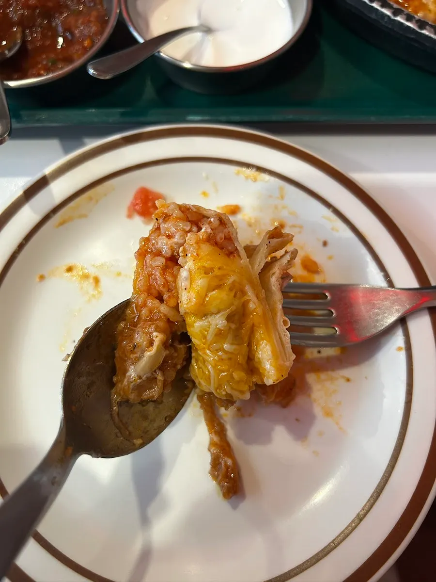 Close-up of crispy-outside-tender-inside chimichanga