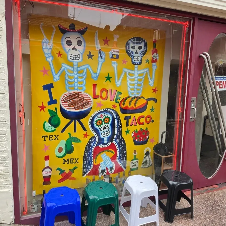 Exterior detail of Taco Dot Mangwon Market Main Branch