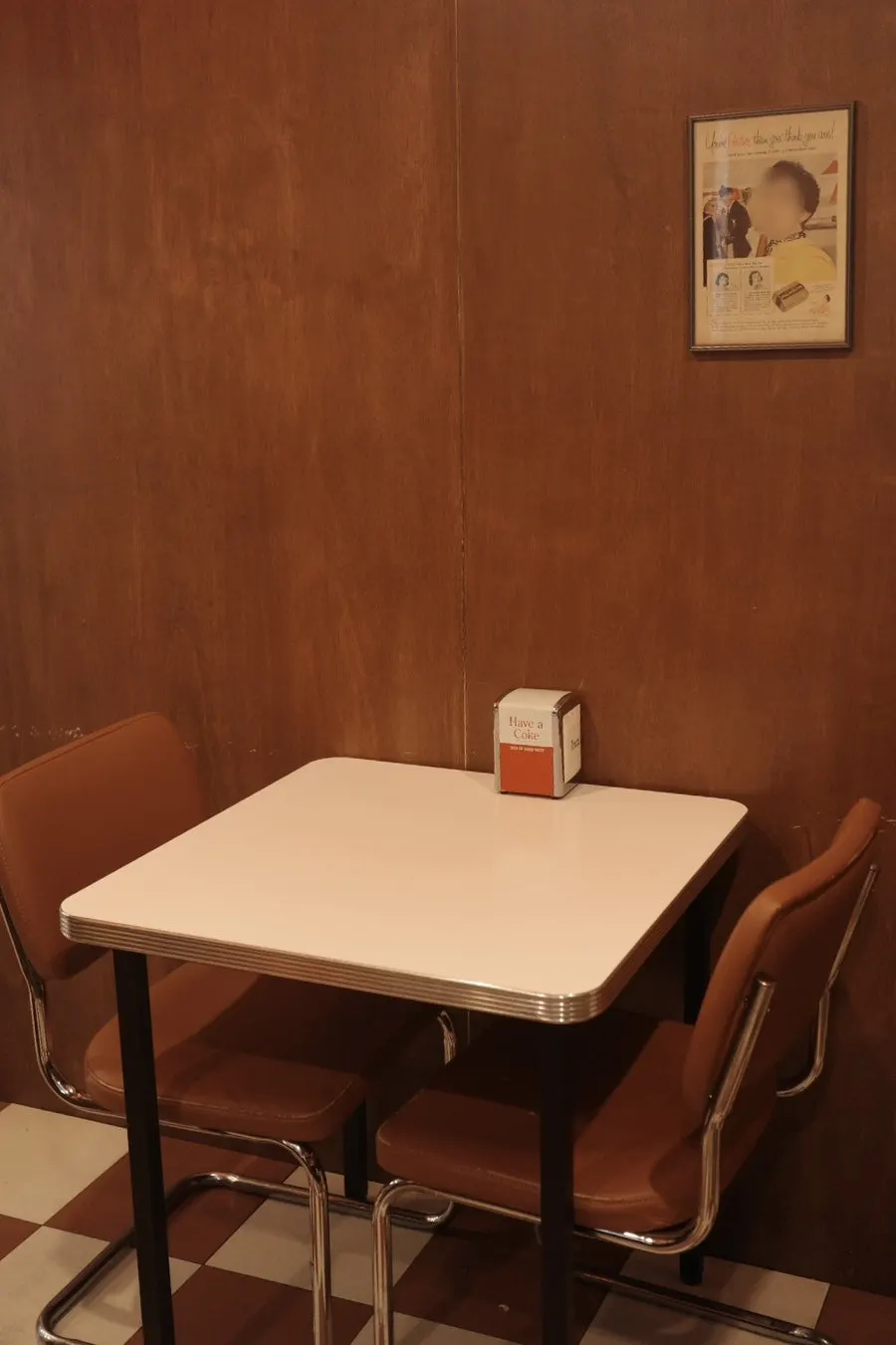 Taco Dot's 4-top table and bar seats