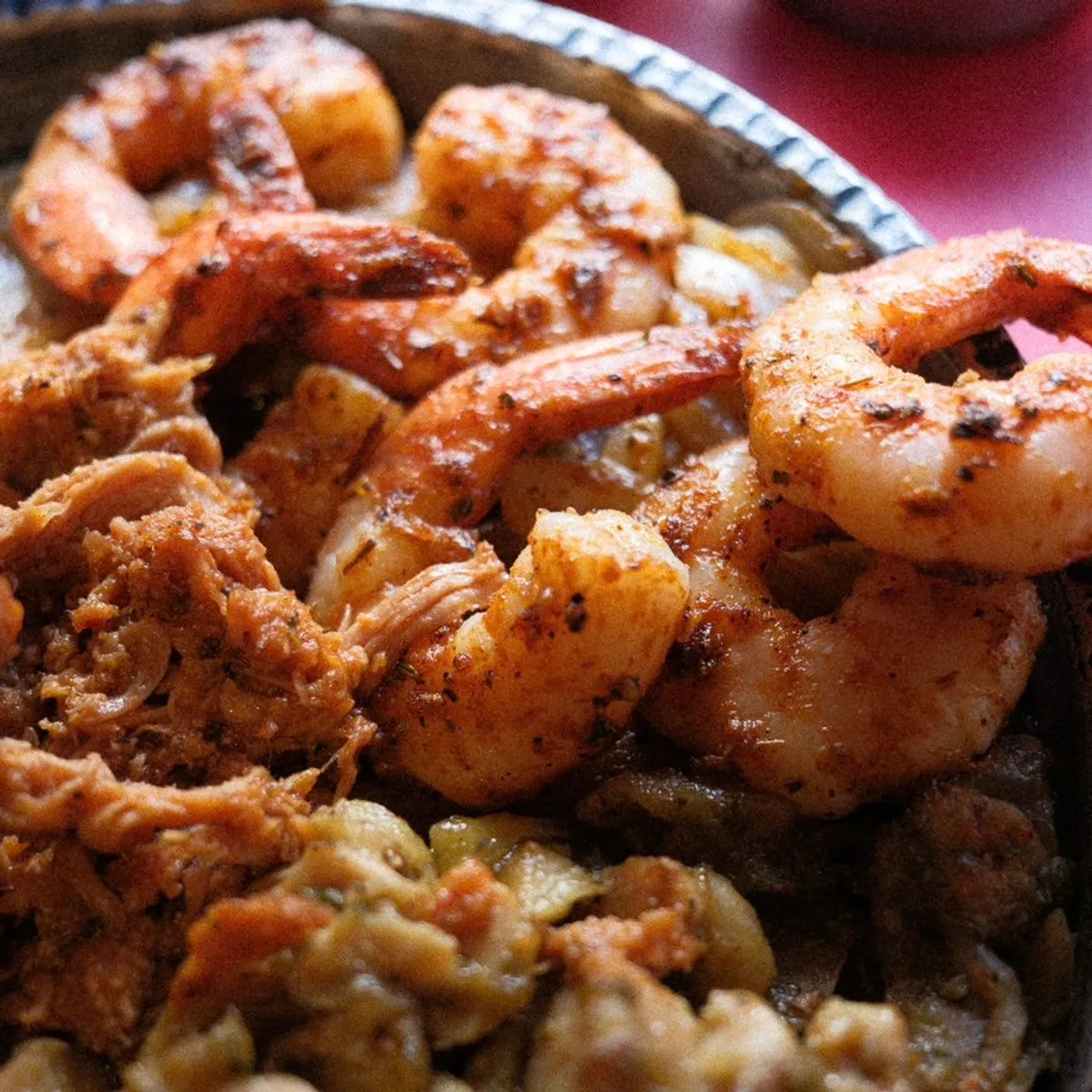Shrimp grilled in chili seasoning