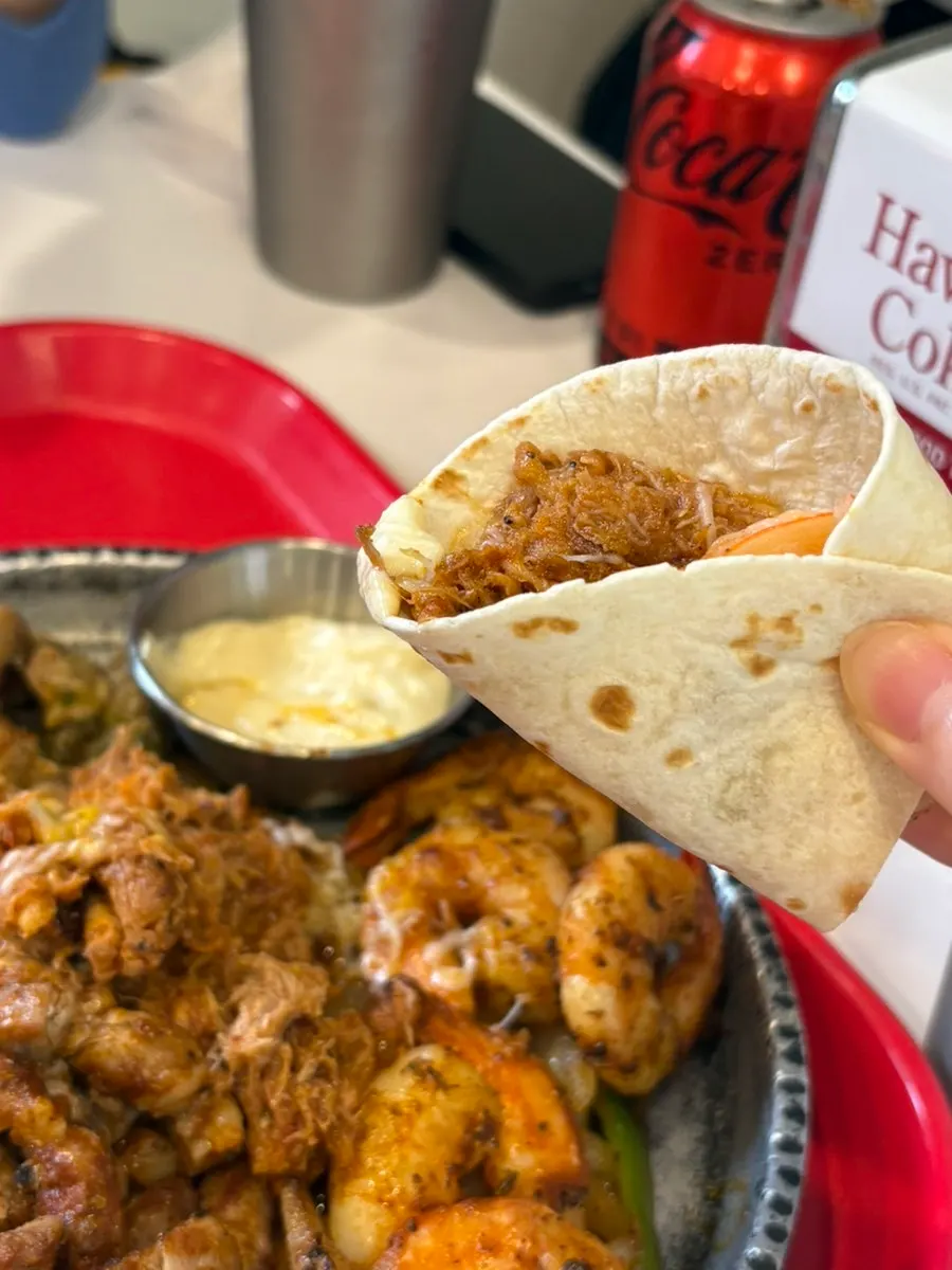 Table setting and overall vibe of Taco Dot