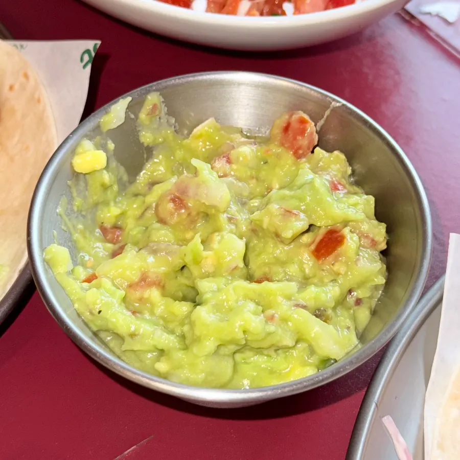 Guacamole ordered as a side dish