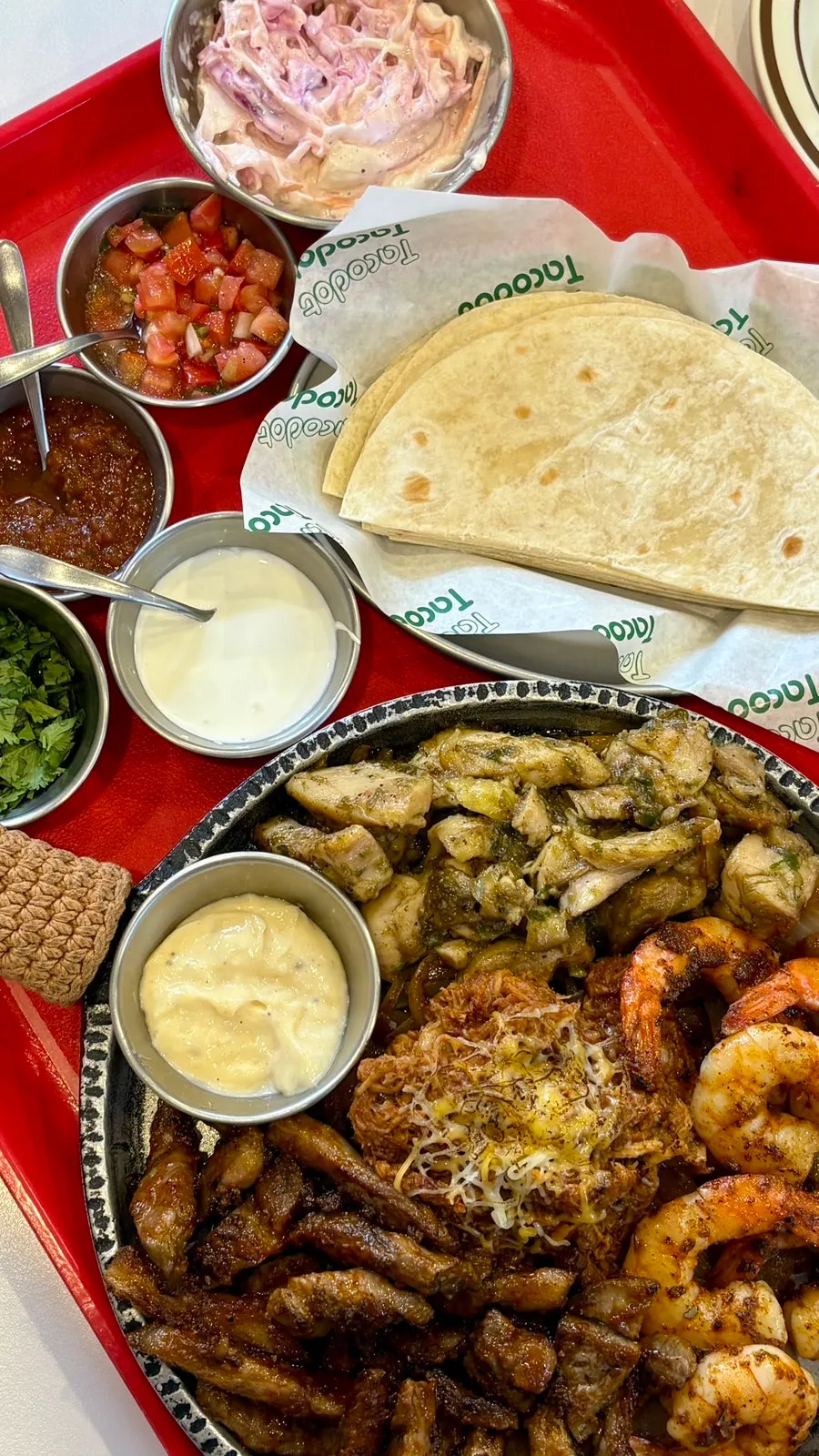Grilled Meat Fajita Platter set for two people