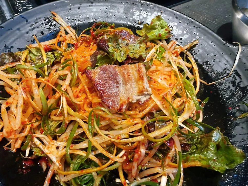 Sweet and tangy spicy noodle salad