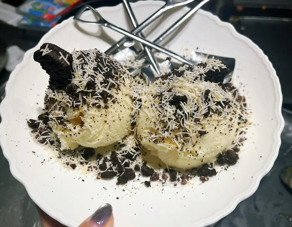 영수증 리뷰 이벤트로 받은 후식 아이스크림
