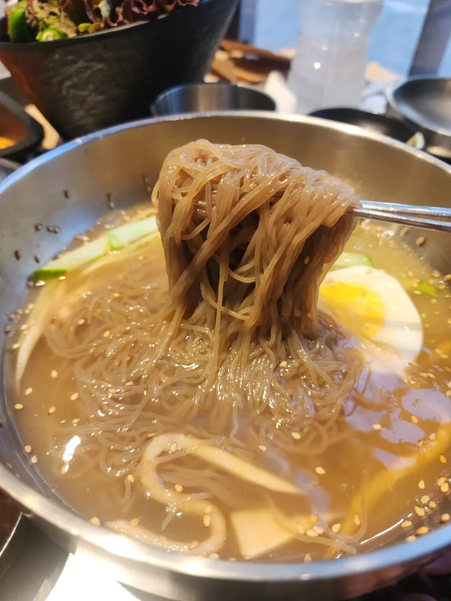 Cold noodles ordered as a finishing dish