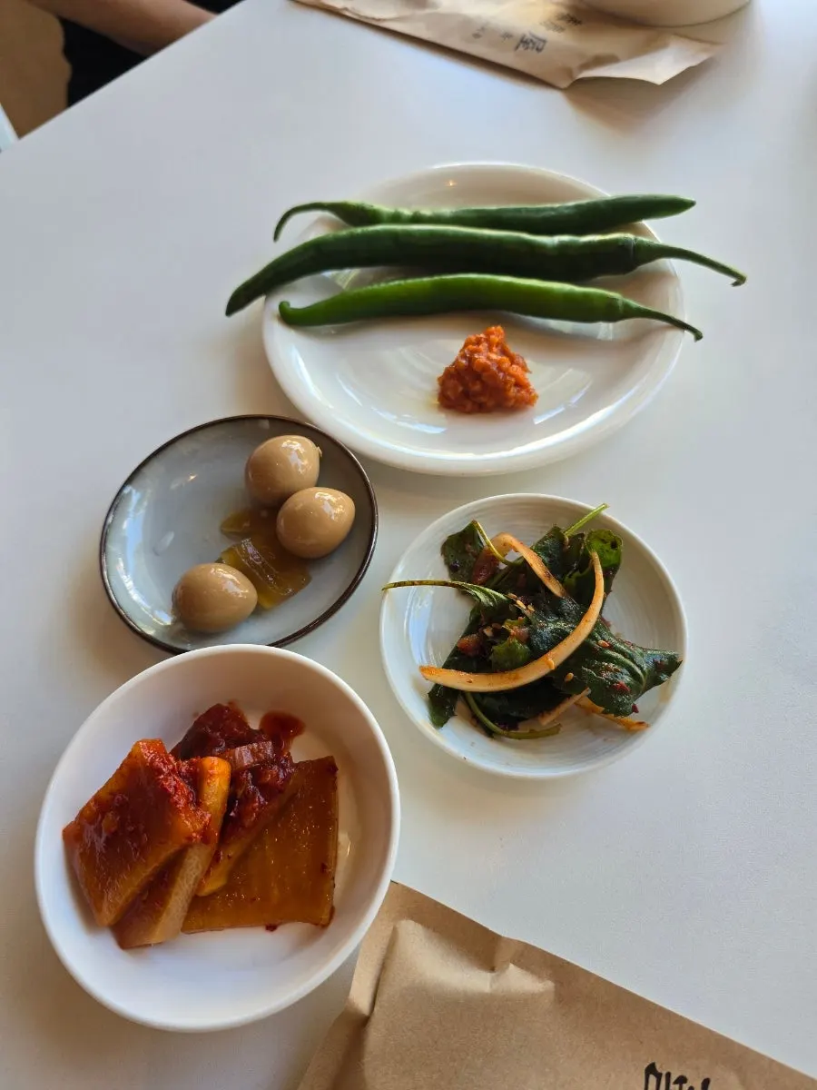 태경옥 나물 반찬과 기본 찬 상차림