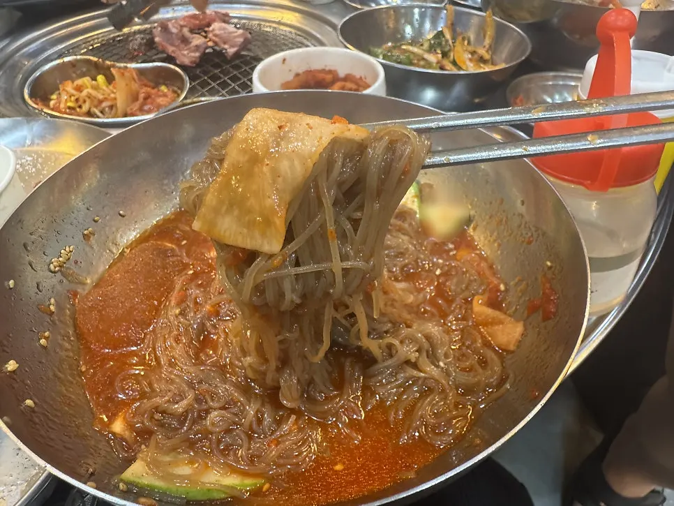 빠르게 익은 갈매기살 구이