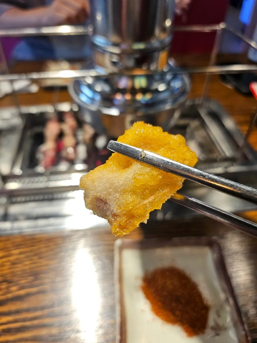 소스에 절여 나온 꿔바로우