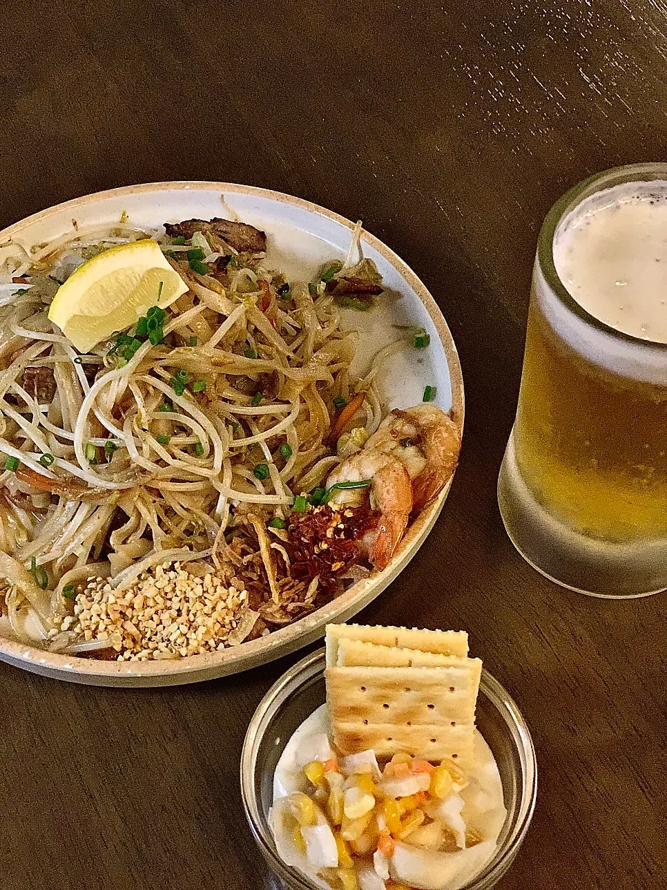 Thai Yami's pad thai mixed with peanut powder