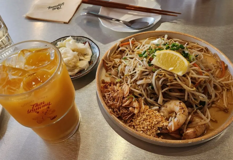 타이야미 팟타이 접시 전체 모습