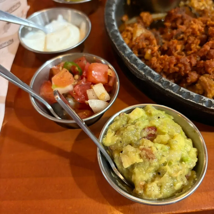 An assortment of dipping sauces