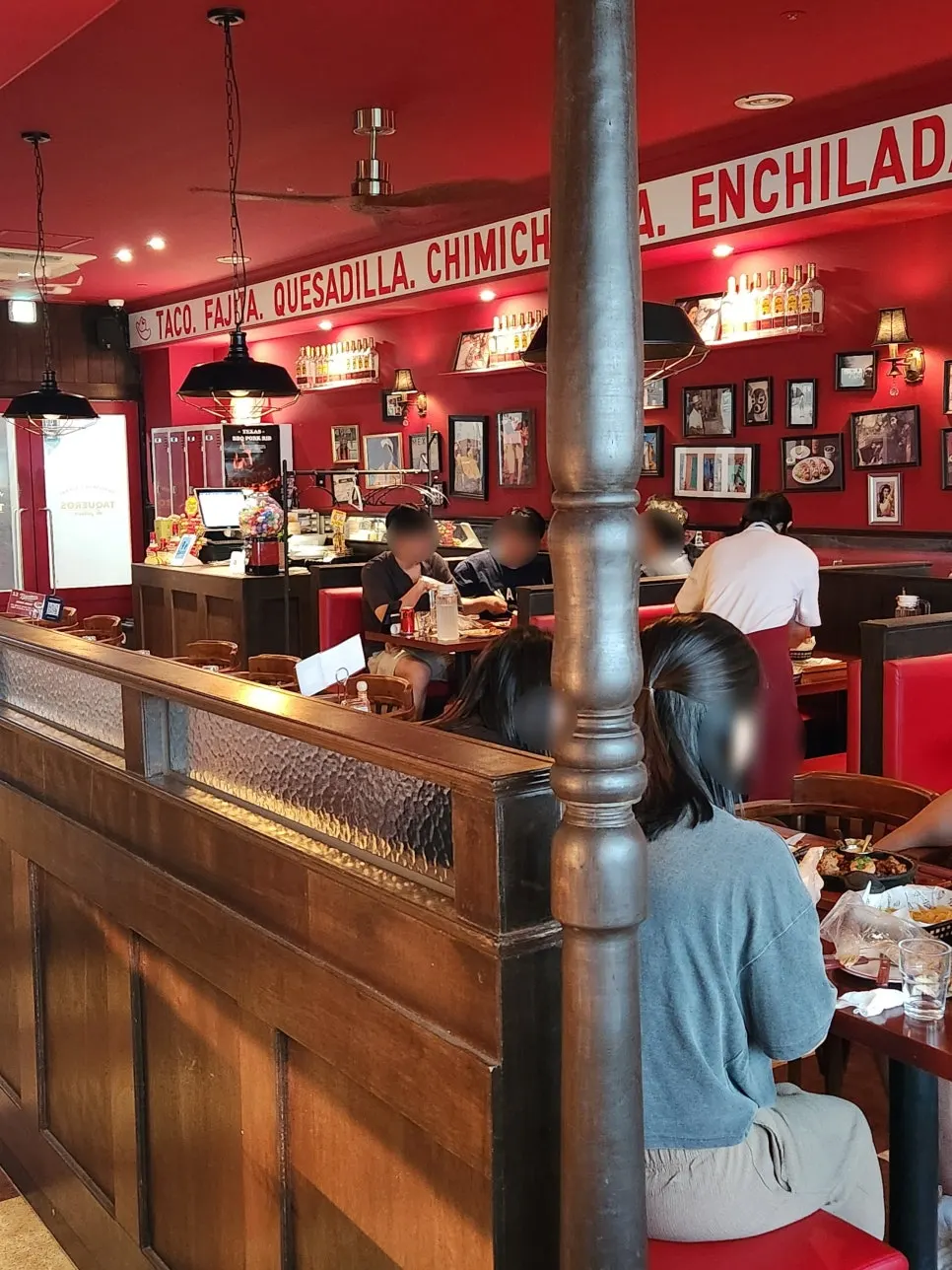 Sofa seating inside Taqueros