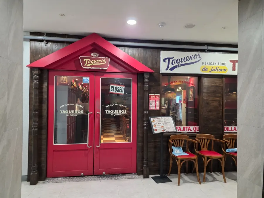 Exotic-looking exterior of Taqueros Magok Main Branch