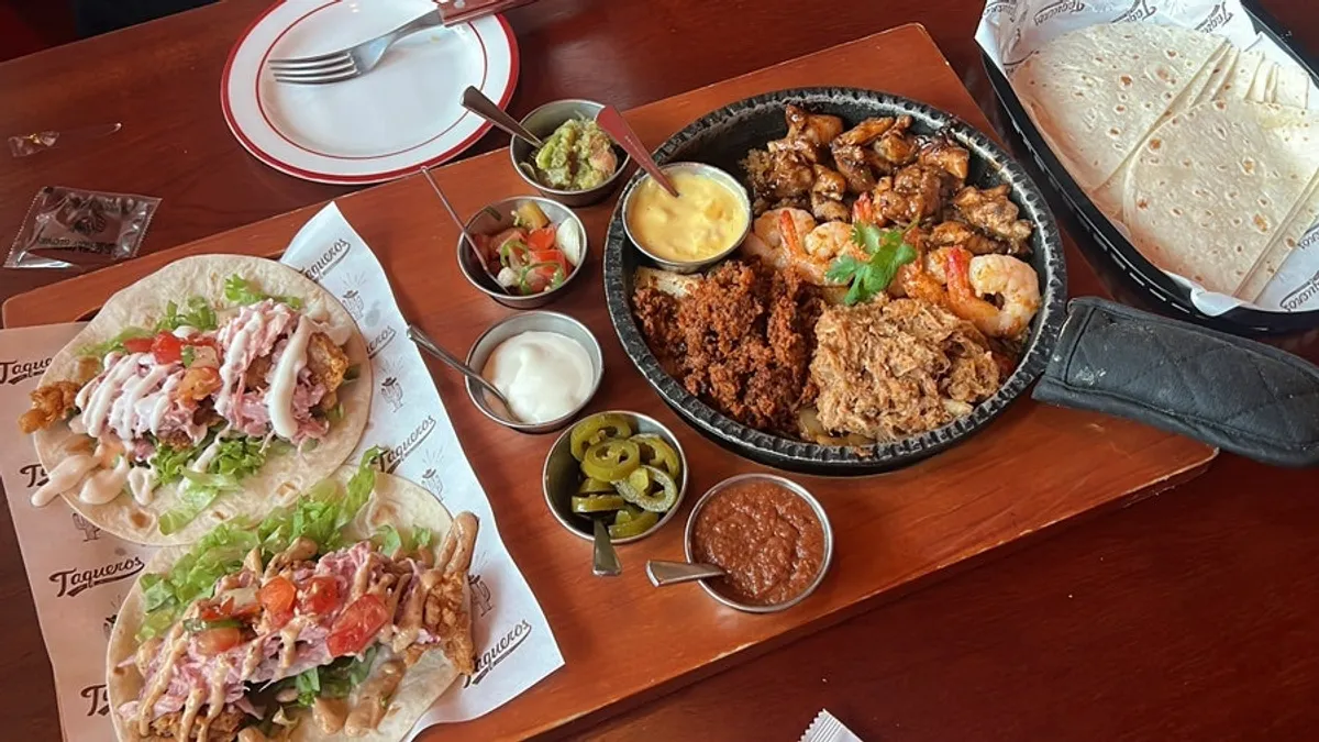 Full spread of the Taqueros Signature Couple Set